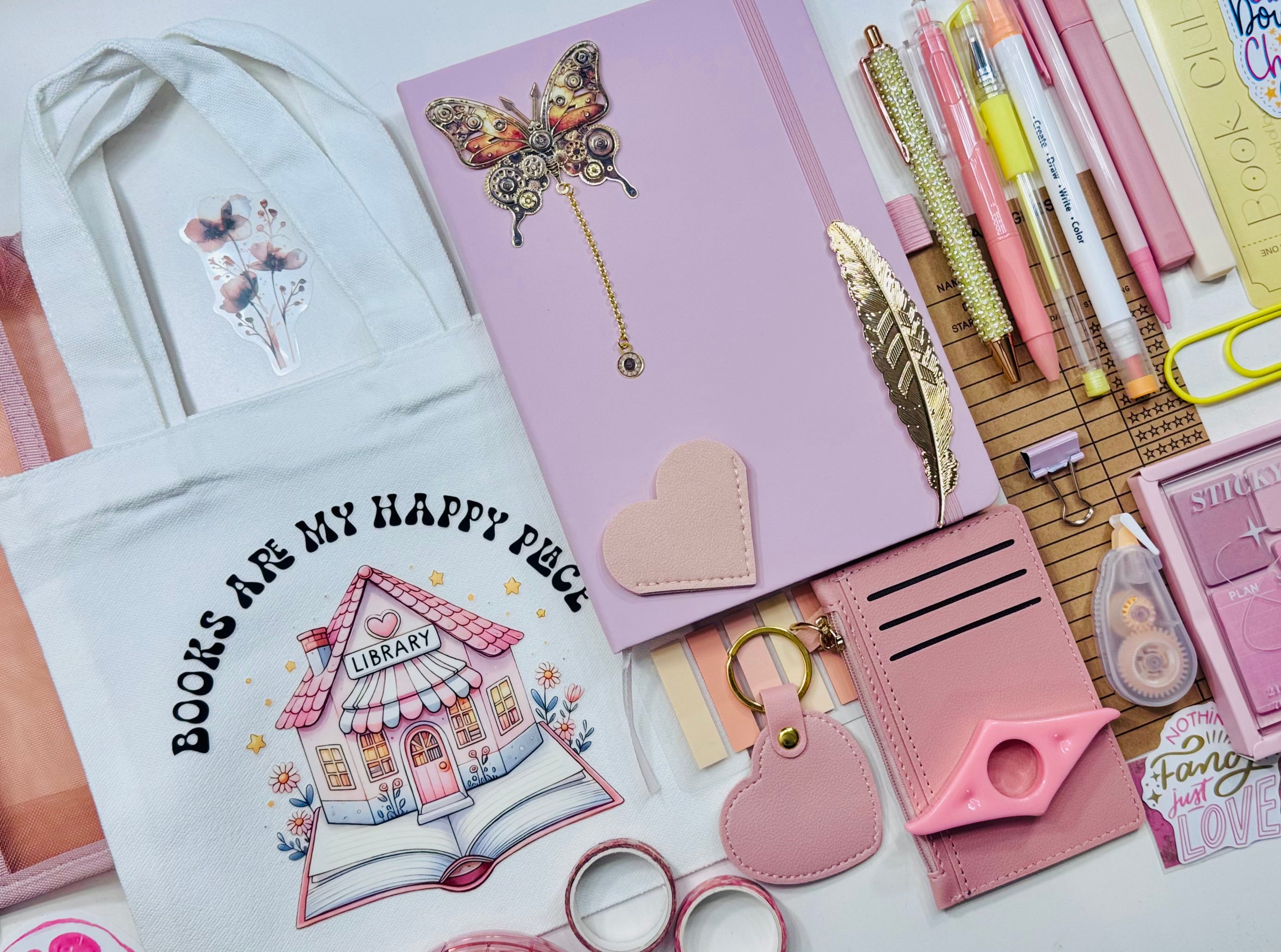 Deluxe Bookish Bundle Pink & Yellow