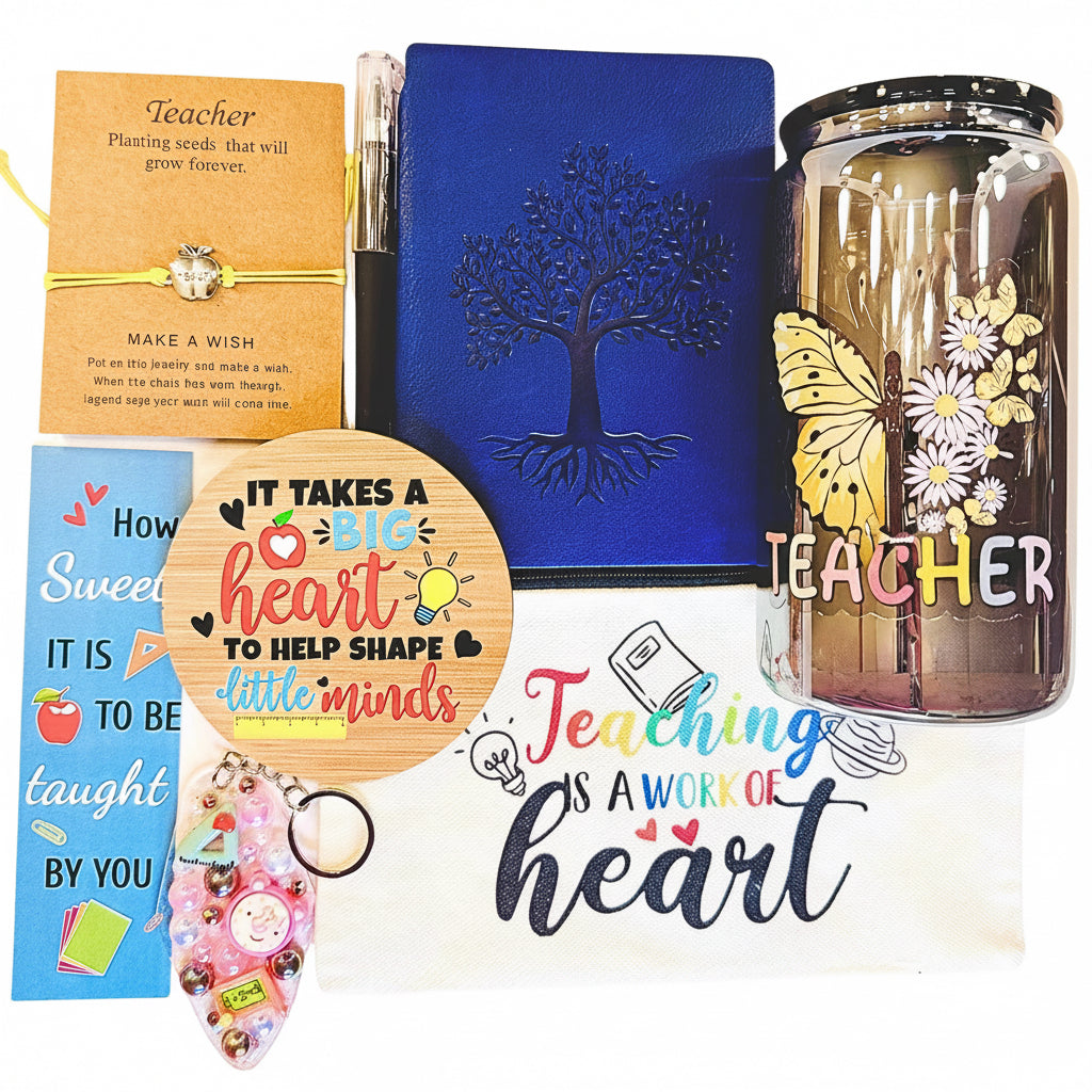 Teacher Appreciation Gift Set – Yellow & Dark Blue