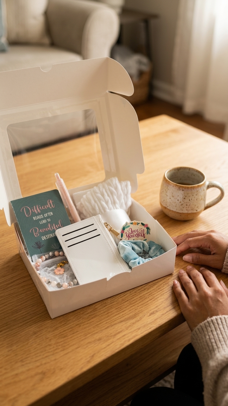 Personalized Affirmation Care Package- Difficult Roads Often Lead to Beautiful Destinations