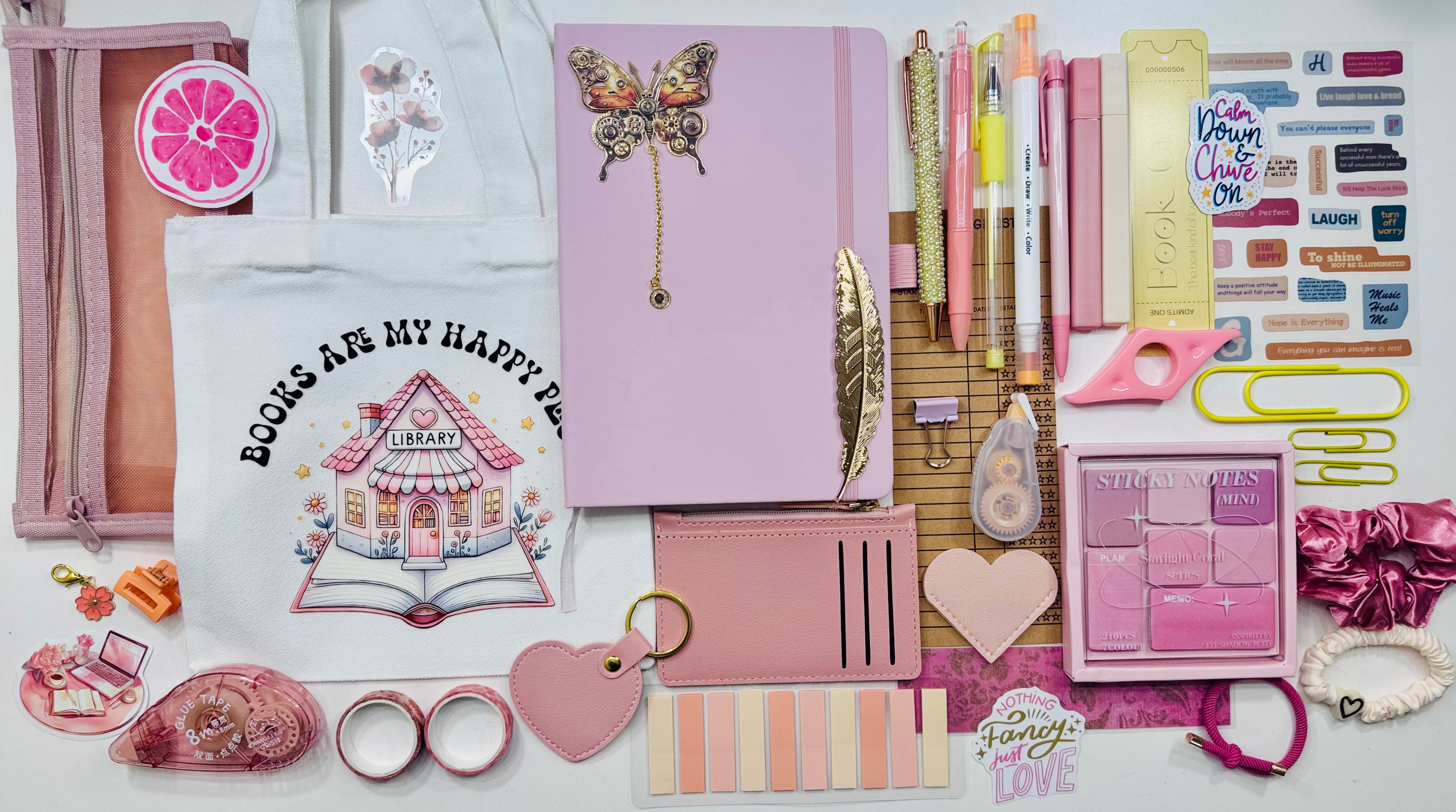 Deluxe Bookish Bundle Pink & Yellow