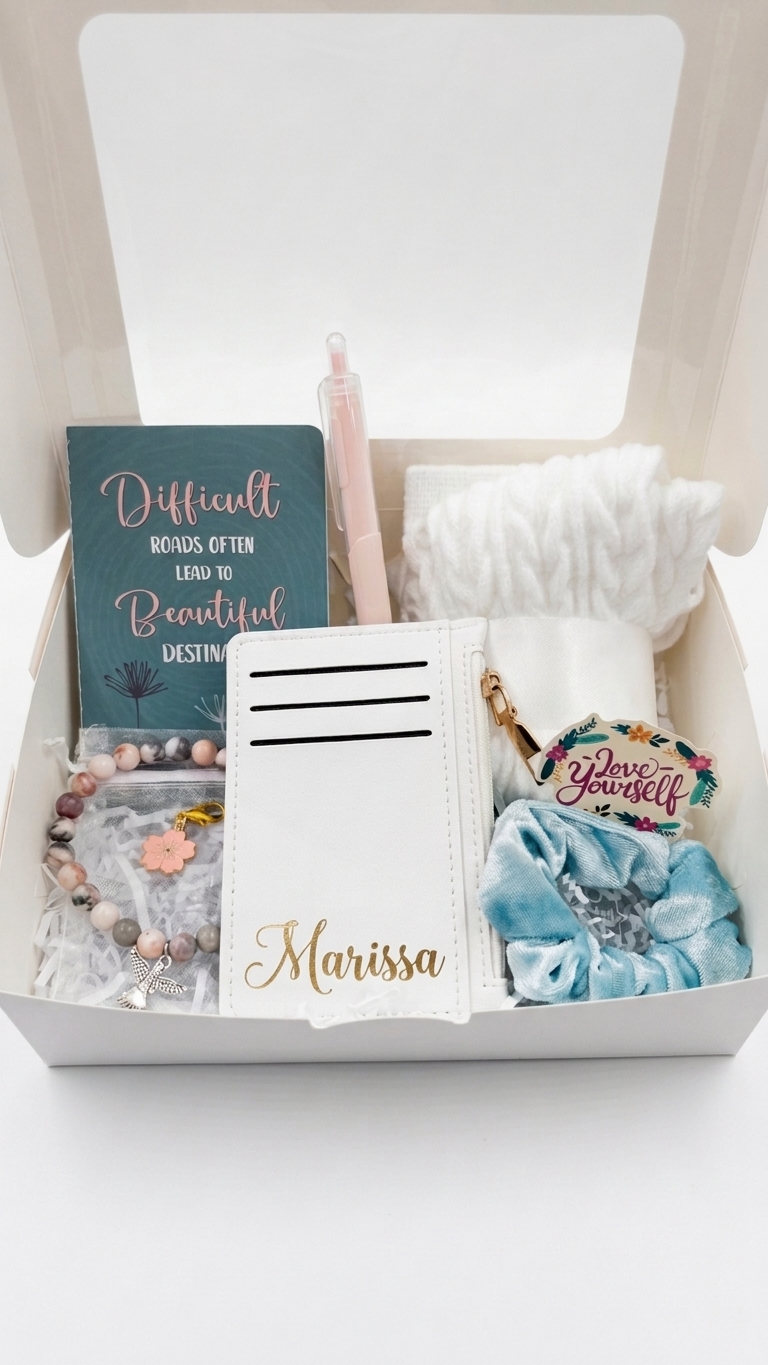 Personalized Affirmation Care Package- Difficult Roads Often Lead to Beautiful Destinations